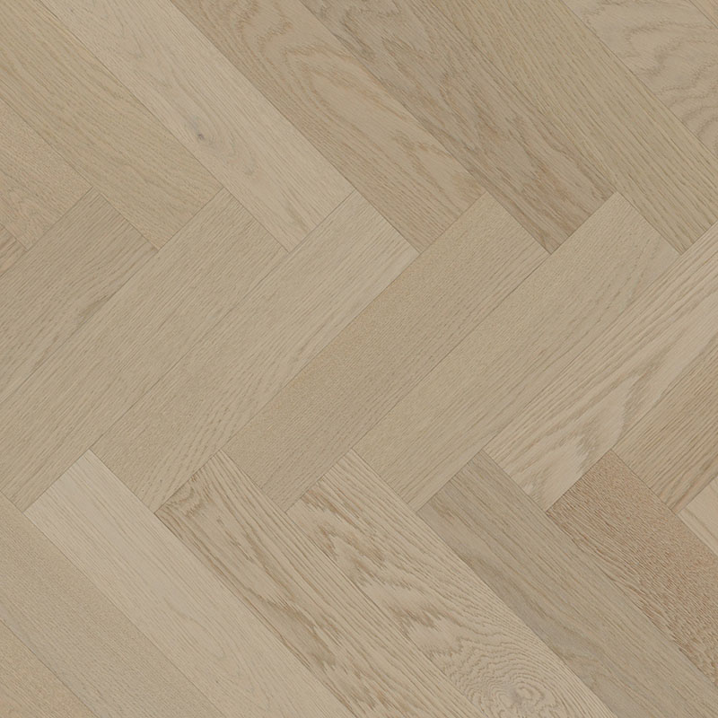 Herringbone - White Oak Grace Exclusive Brushed